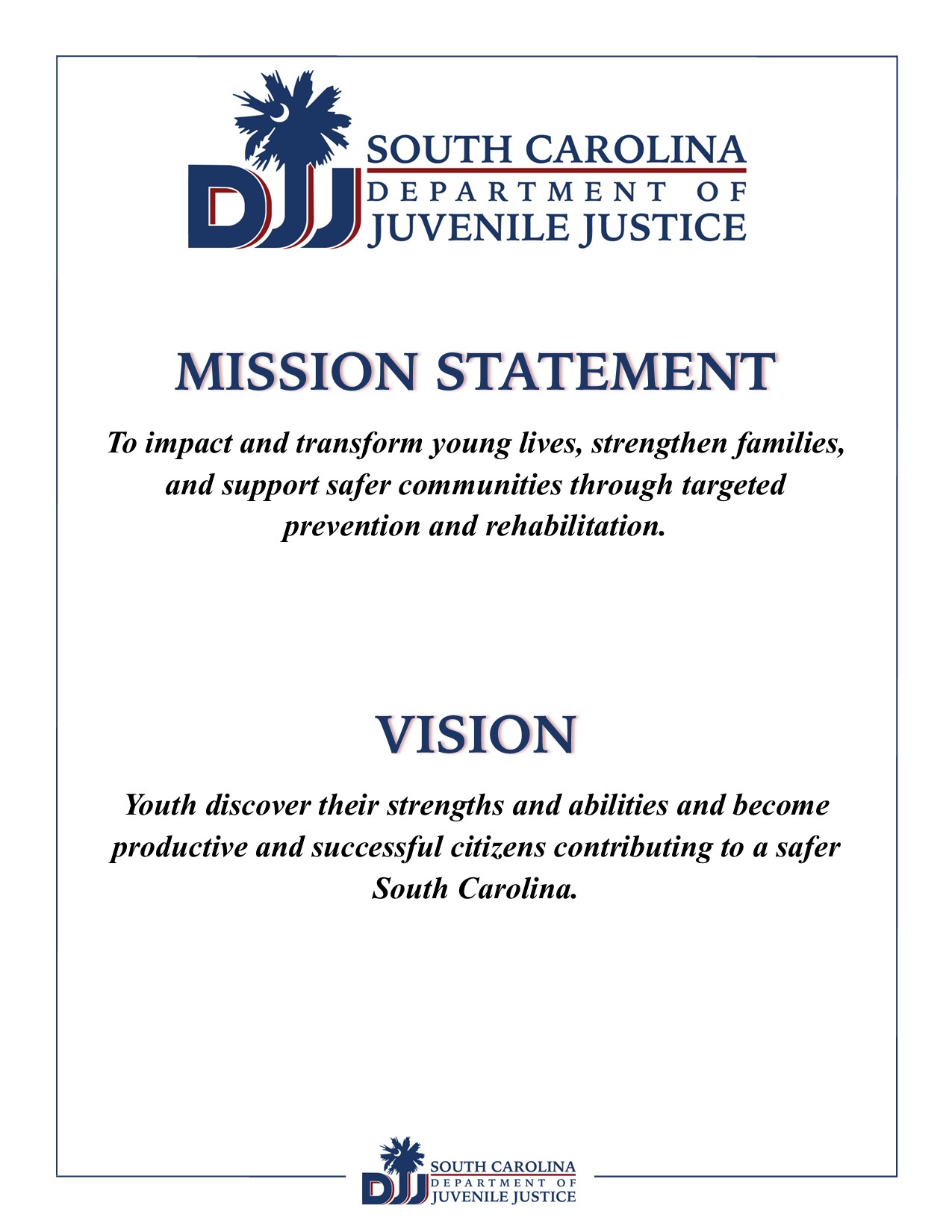 Mission and Vision Statements